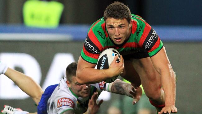 Sam Burgess scores for Souths.