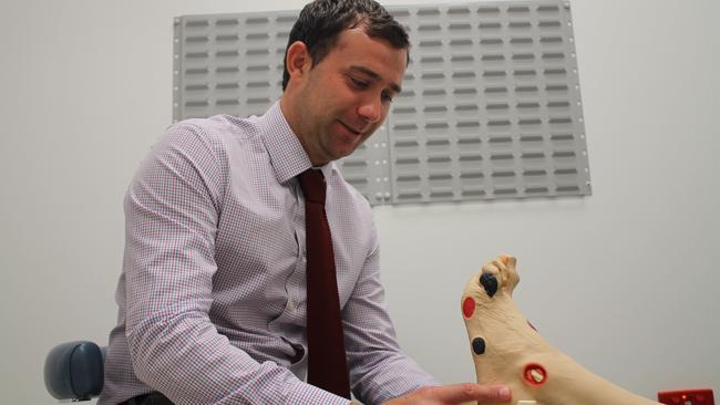 Liverpool Hospital’s head of Podiatric Medicine Matt Malone is in charge of the high risk foot clinic.