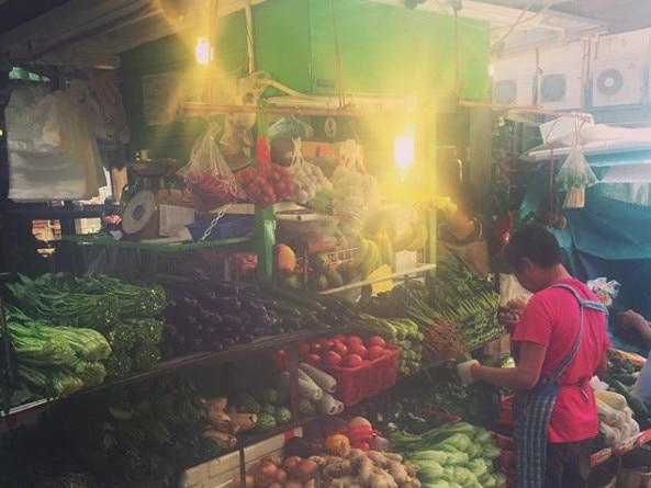 The Graham Street wet market in Hong Kong's Soho. Picture: Zoe Smith