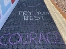 Parents have surprised Happy Valley PS students with words of encouragement ahead of the first day of school for 2024. Picture: Supplied