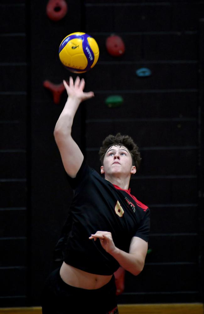 GPS Firsts Volleyball between Terrace and BSHS. Saturday March 4, 2023. Picture, John Gass