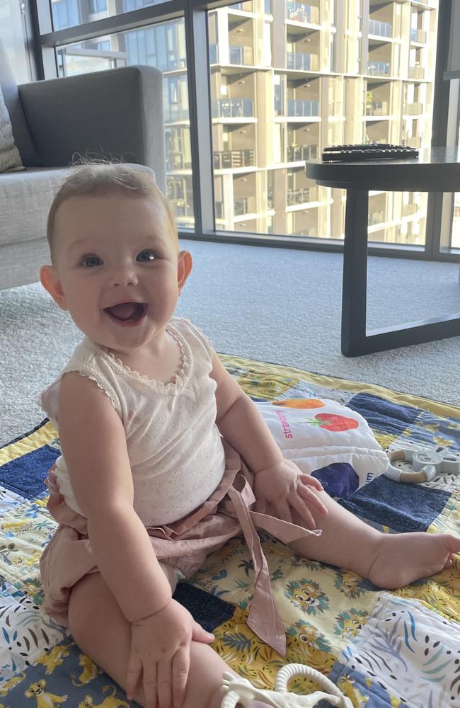 The Queensland Times Cutest Ipswich Summer Baby 2022 competition: â€œKinsley Shipard happily playing on holiday,