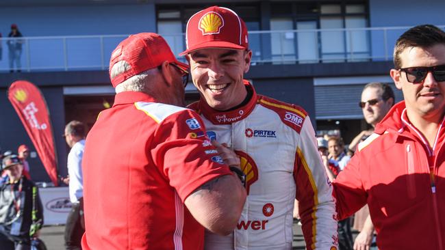 Scott McLaughlin became the first driver to break 2min 04sec over the Bathurst circuit. Picture: AAP