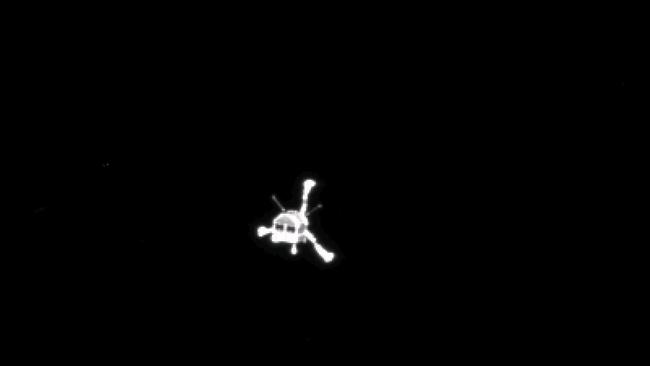 Rosetta’s OSIRIS narrow-angle camera captured this parting shot of the Philae lander after separation / Picture: AFP