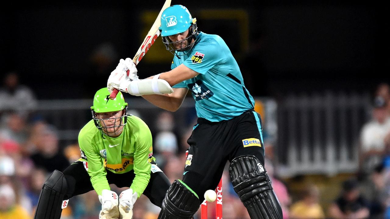 Mark Steketee’s innings of 33 for the Heat against the Thunder wasn’t enough for the struggling Brisbane side. Picture: Bradley Kanaris/Getty Images