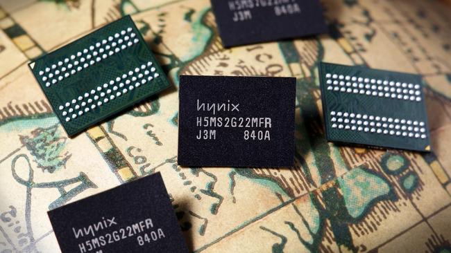 Dynamic random access memory (DRAM) chips  Picture: AAP