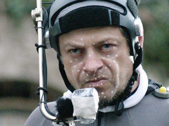 Andy Serkis behind the scenes on Dawn Of the Planet of the Apes. Fox films