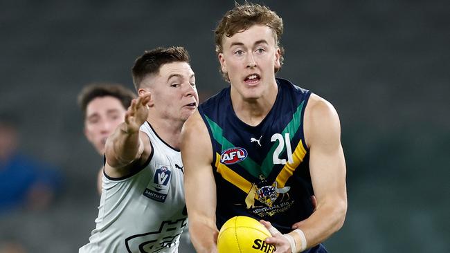 Kane McAuliffe in action for the AFL Academy side. Picture: Michael Willson/AFL Photos