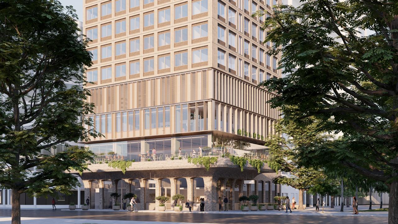 Artist's impression of the student accommodation tower planned for Pulteney St. Picture: Intro Pty Ltd