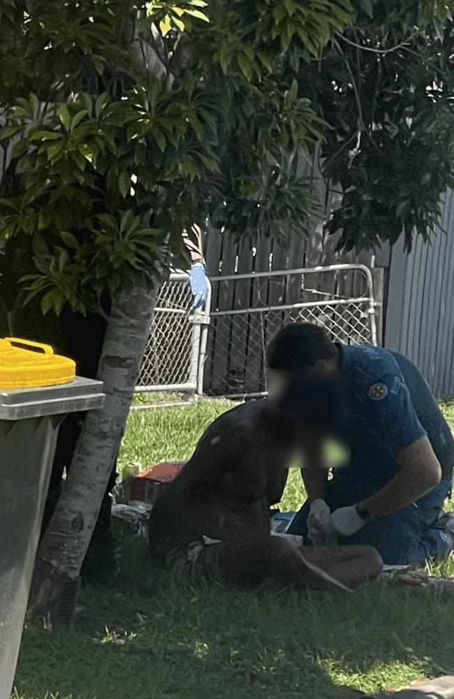 Mackay police have arrested a man in South Mackay in relation to a stolen car investigation, March 16, 2024. Picture: Zoe Devenport