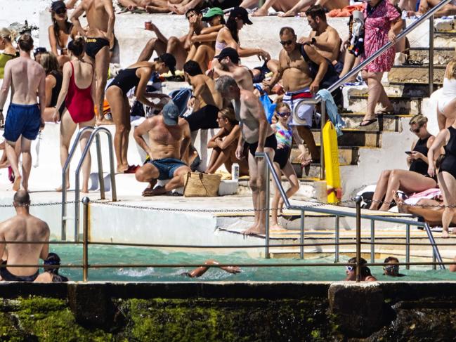 Bondi Icebergs was a popular spot on Saturday morning. Picture: NCA NewsWire / Jenny Evans