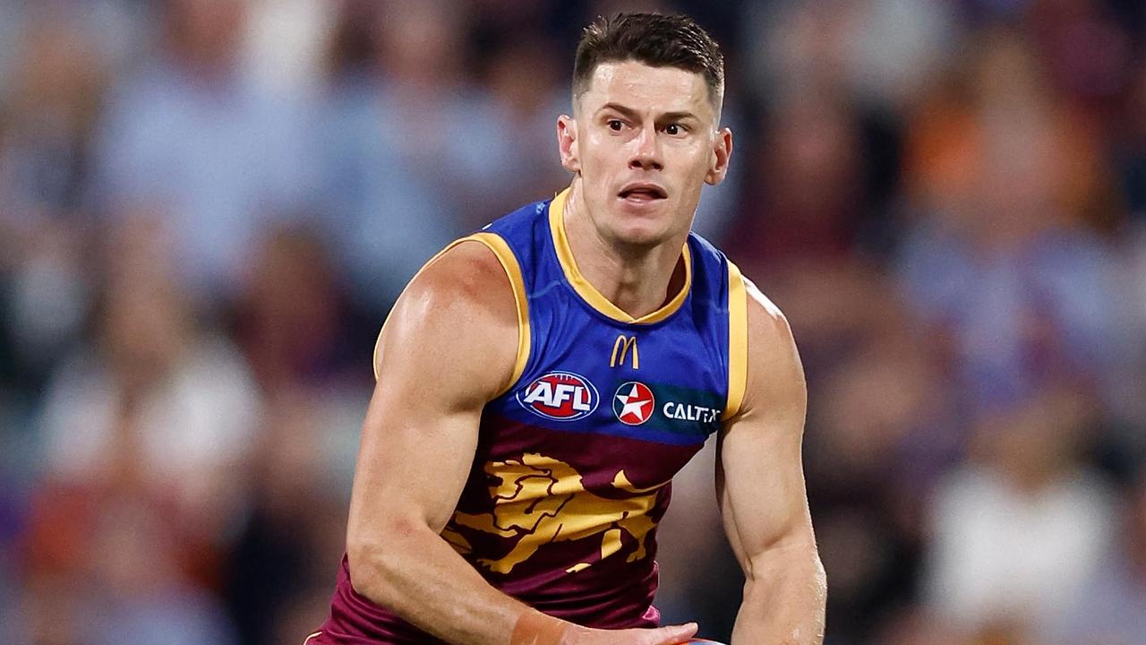 BRISBANE, AUSTRALIA - SEPTEMBER 07: Dayne Zorko of the Lions in action during the 2024 AFL First Elimination Final match between the Brisbane Lions and the Carlton Blues at The Gabba on September 07, 2024 in Brisbane, Australia. (Photo by Michael Willson/AFL Photos via Getty Images)