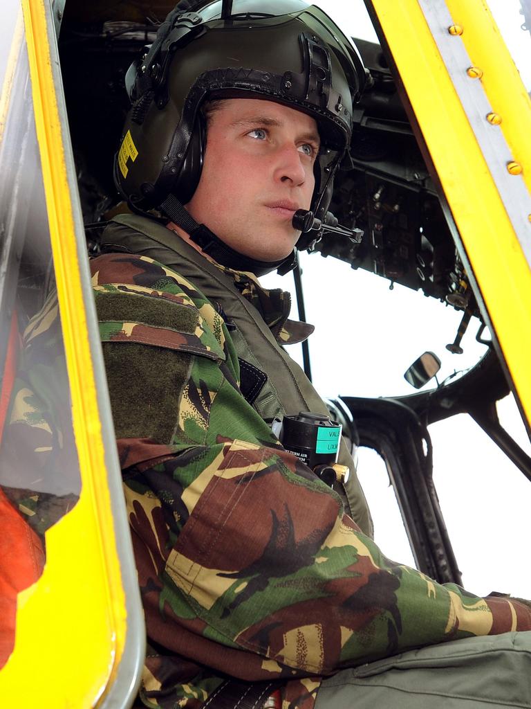 Prince William’s love of flying is well-documented. Picture: AFP.