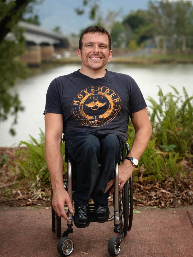 Kurt Fearnley in Rockhampton. Source: The Morning Bulletin