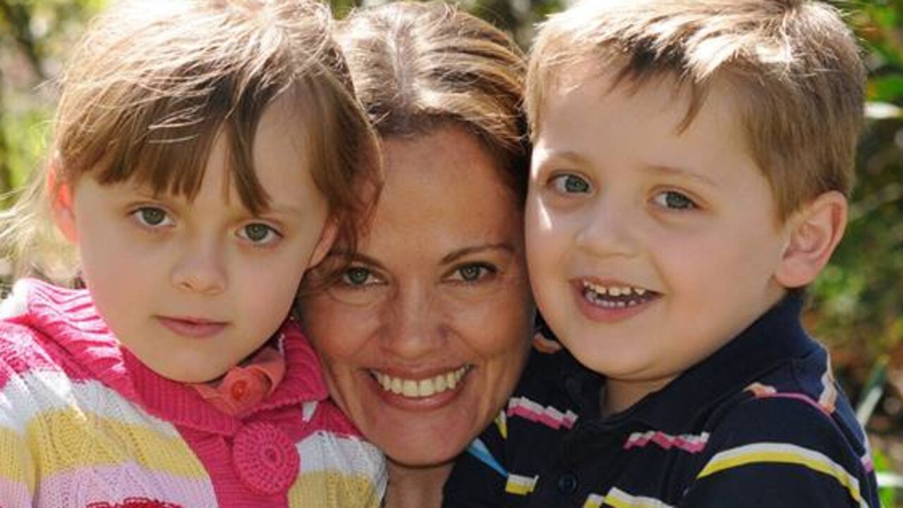 Maria Lutz with her children Martin and Elisa. Source: Facebook