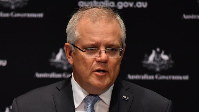 Scott Morrison in Canberra on Friday. Picture: Getty Images