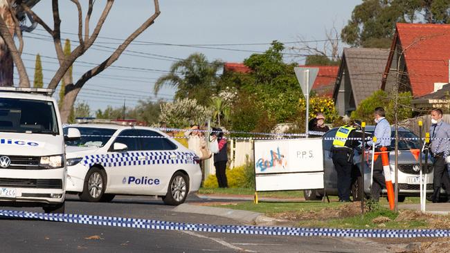 Police are investigating in Kings Park. Picture: Sarah Matray