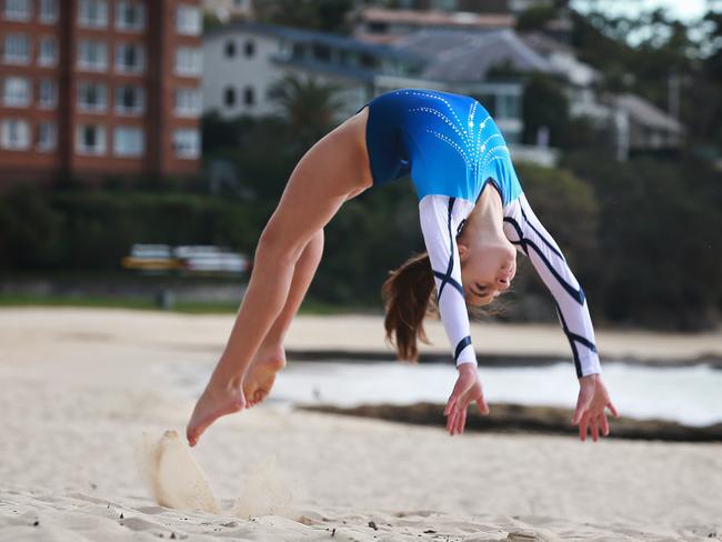 Gymnast Nichola Panos at Balmoral. Picture: Adam Yip