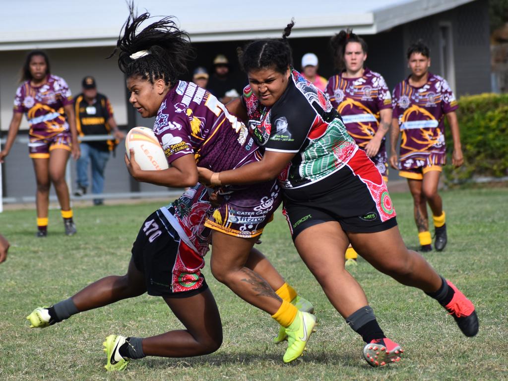 Warba Wangarunya Rugby League Carnival women's grand final - Emu Park Emus Keb Oakley/Dave Lennox Memorial Sideversus Mona Kielly Memorial.