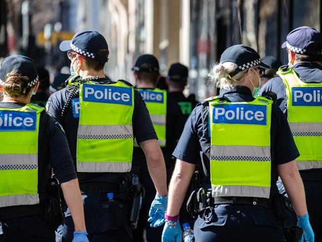 Police members are now demanding 6 per cent annual pay rises over the next four years as part of a new $840m pay deal. Picture: Sarah Matray