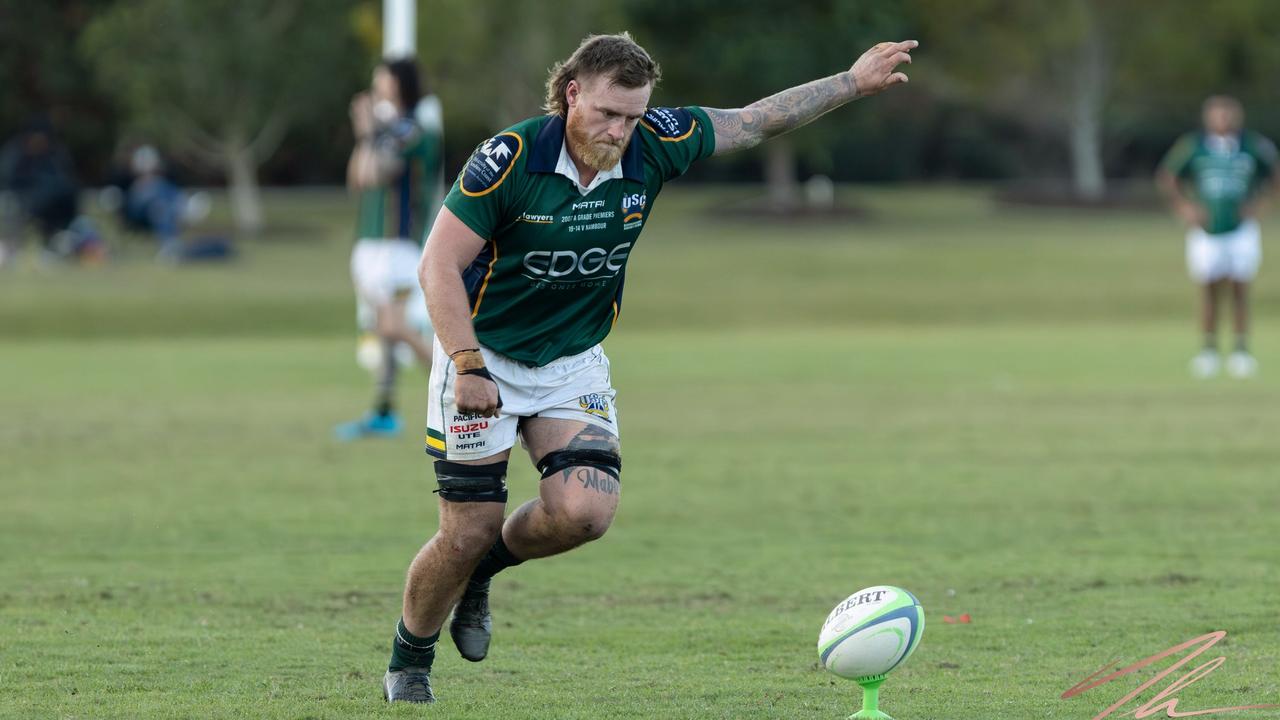 USC Barbarians player Matt Lieder in action. Picture: Nicola Anne Photography