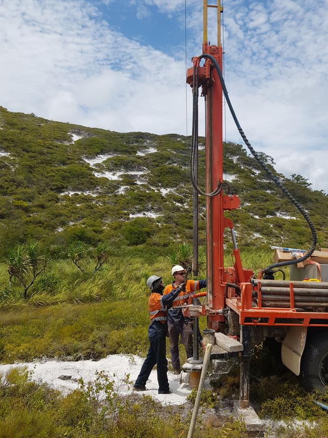 Drilling at the Diatreme site