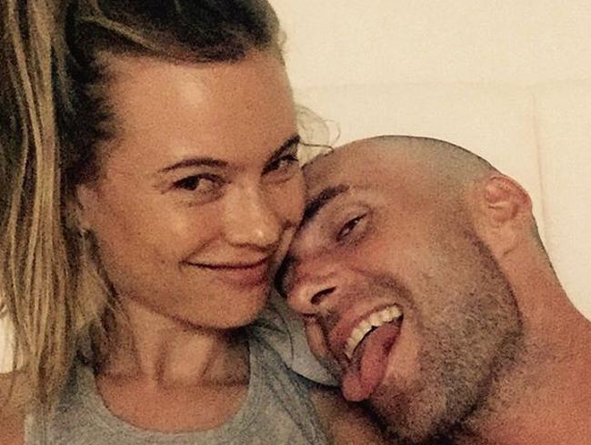 Model on-the-go Behati Prinsloo with husband Adam Levine. Picture: Instagram