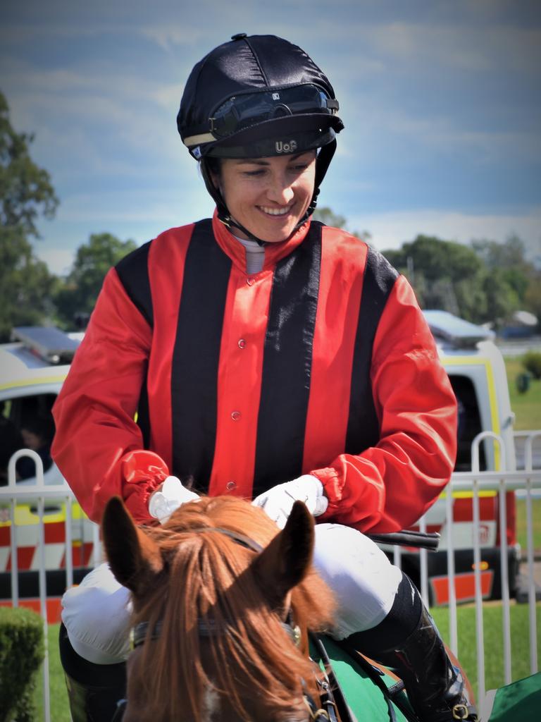 Jockey Tegan Harrison at Clarence River Jockey Club in Grafton on Tuesday, 2nd February, 2021. Photo Bill North / The Daily Examiner