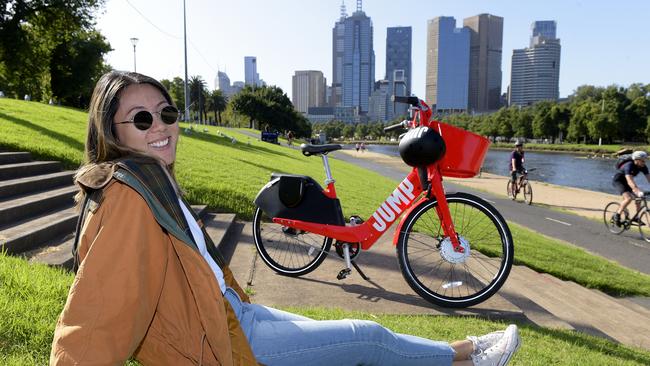 Jump e-bikes will be available from March.