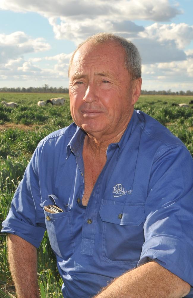 David Curtis of Bellevue at Millmerran in Queensland. June 2017. Picture: JAMES WAGSTAFF