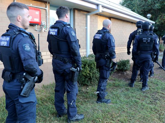 Viper officers searching a property. Photo: NSW Police