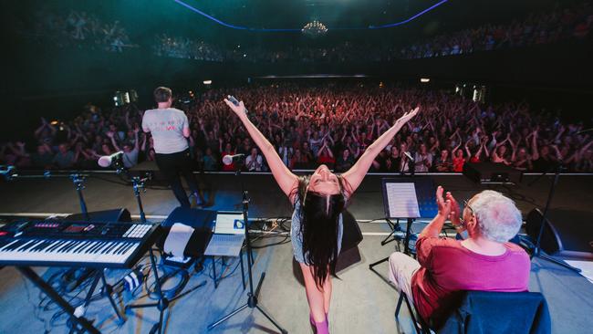 Astrid Jorgensen performing at The Fortitude Music Hall in Brisbane. Picture: Jacob Morrison