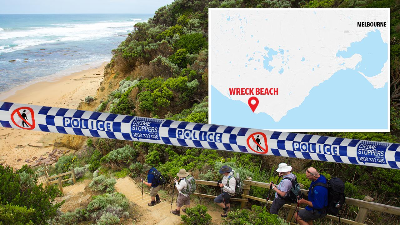 Two people are dead at Wreck Beach on the Otway Ranges after a shooting.