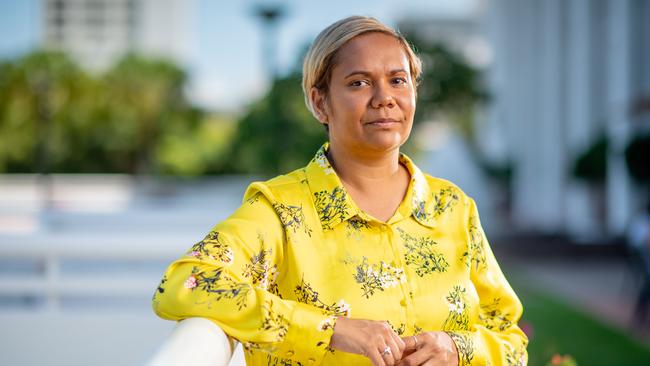 The Northern Territory's new Attorney-General Selena Uibo at Parliament House in Darwin. Picture: Che Chorley