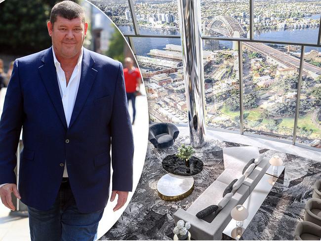 Is James Packer selling his Crown Barangaroo penthouse?