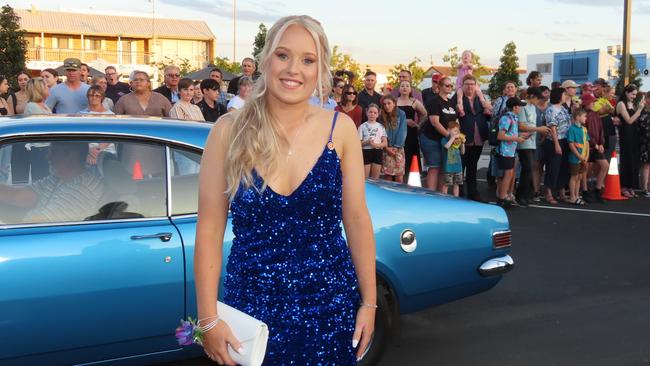 Students arriving at the Kingaroy State High School Formal at Kingaroy Town Hall on November 11.