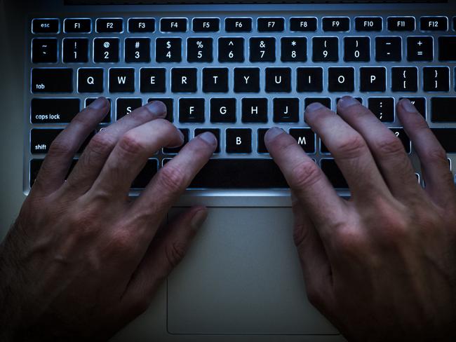 ORGANS  ..  dark web, hands on a keyboard. Picture: iStock