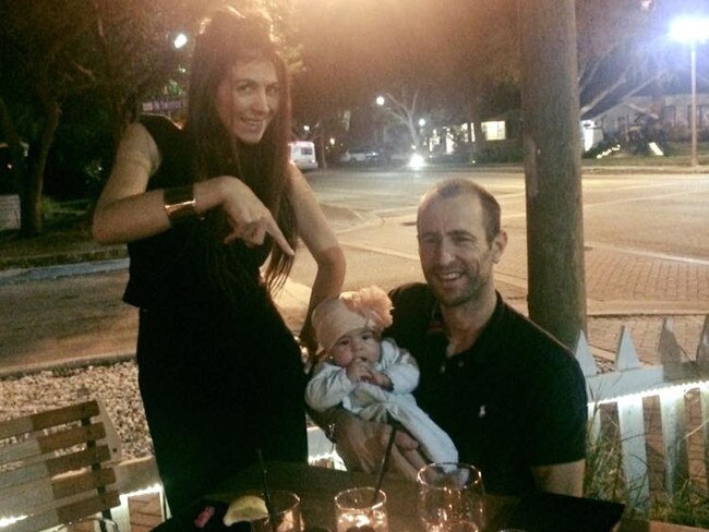 Isabella Hellman, her husband Lewis Bennett and their daughter Emelia.