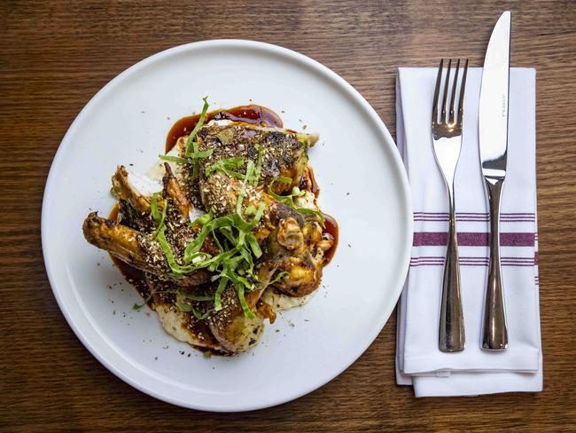 Chicken with bread sauce. Picture: Wayne Taylor