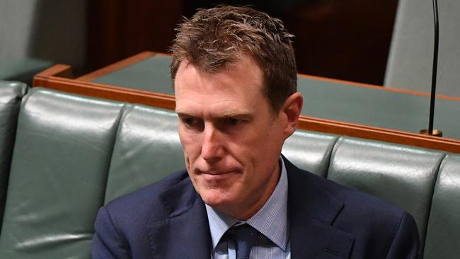 Attorney-General Christian Porter slammed Labor’s “hypocrisy”. Picture: AAP Image/Mick Tsikas