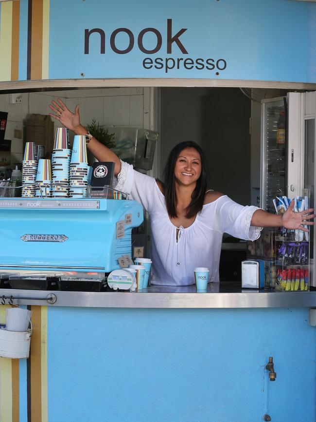 Paola Pearse, co-owner of Nook Espresso, a wildy popular spot!