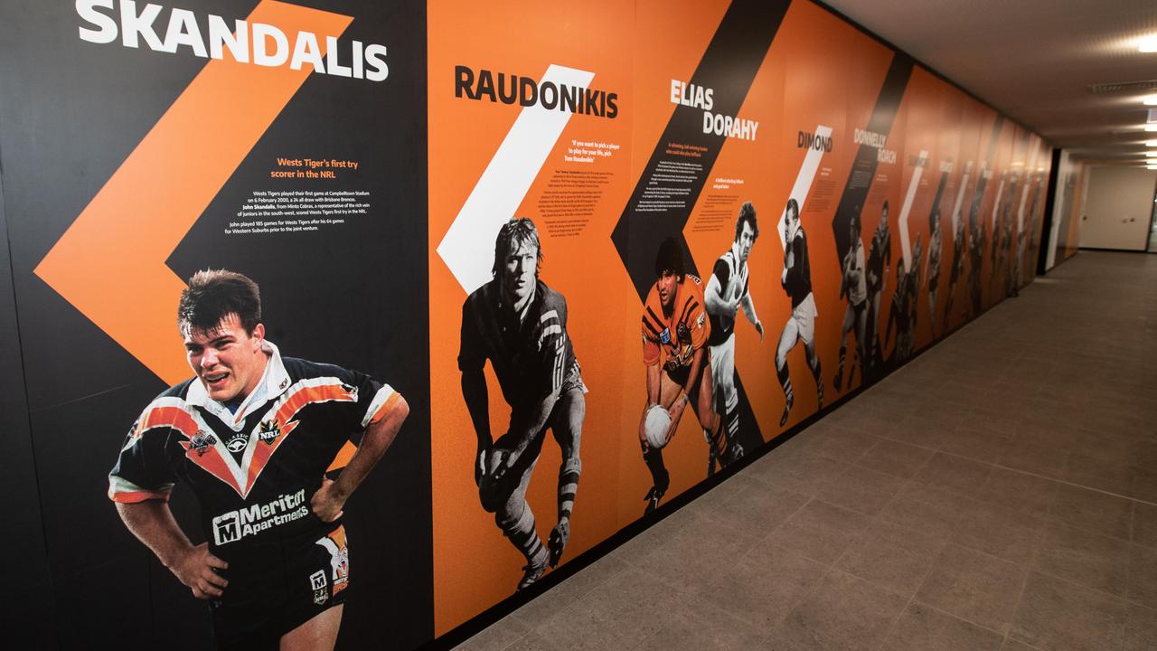 There are reminders of the Wests Tigers’ glory years littered through the venue. Picture: Julian Andrews