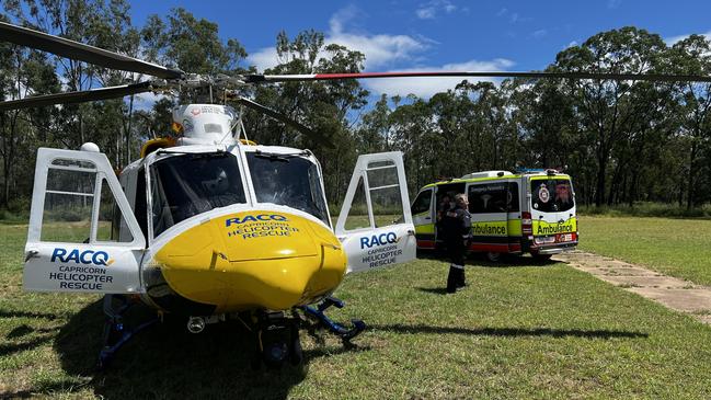 RACQ CapRescue was tasked to a motor vehicle accident at Dululu. Picture: RACQ CapRescue