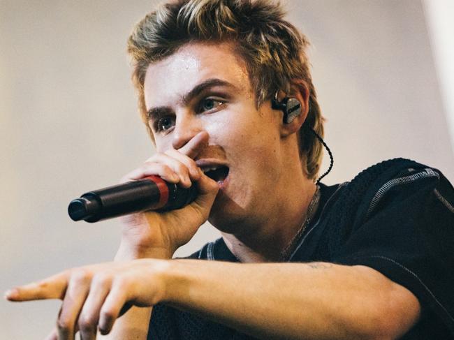 INDIO, CALIFORNIA - APRIL 15: The Kid LAROI performs onstage at the Sahara tent during the 2023 Coachella Valley Music and Arts Festival on April 15, 2023 in Indio, California. (Photo by Matt Winkelmeyer/Getty Images for Coachella)