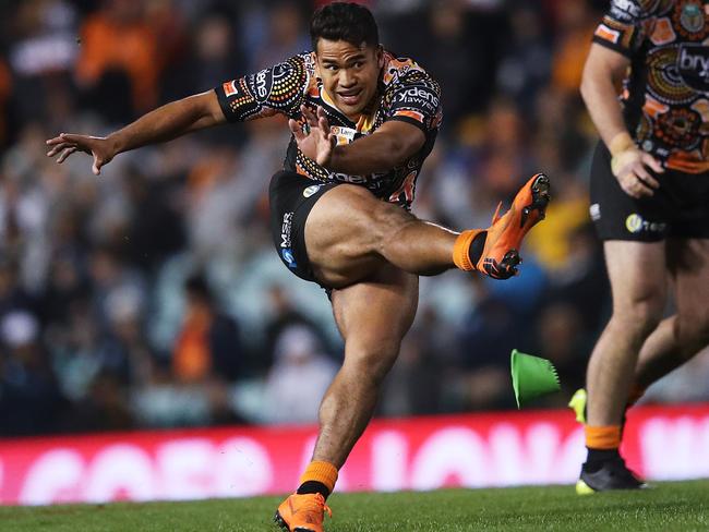 Esan Marsters kicked a goal for his owners at Leichhardt. Picture: Phil Hillyard