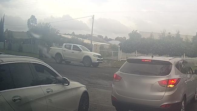 Screengrab of dashcam footage capturing ute that killed 18-year old Nowra man, Taj Hart. Source: NSW Police