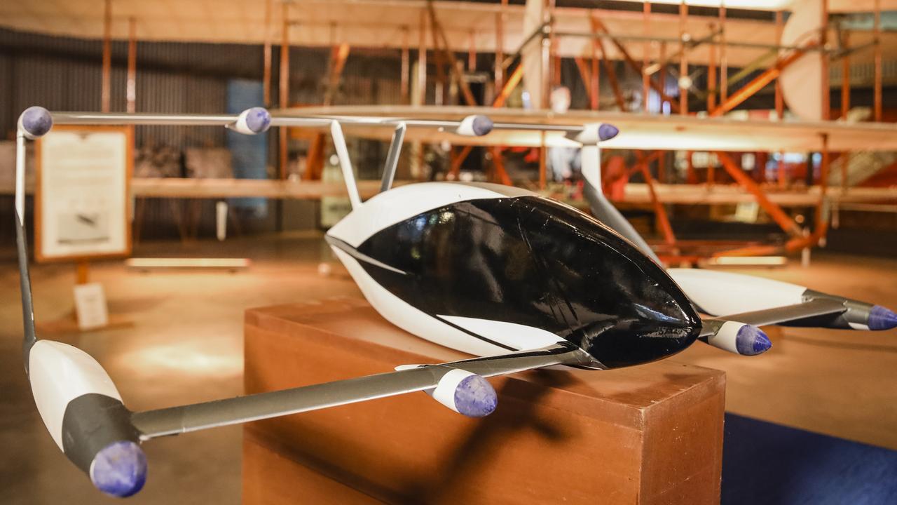 Narromine will become the home of a state-of-the-art testing facility for an electric flying car (model pictured). Picture: NCA NewsWire / Supplied