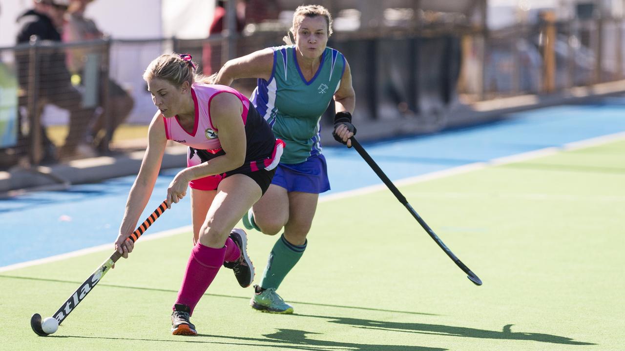 Rebecca Dwyer of Toowoomba 1 against Tweed 1.