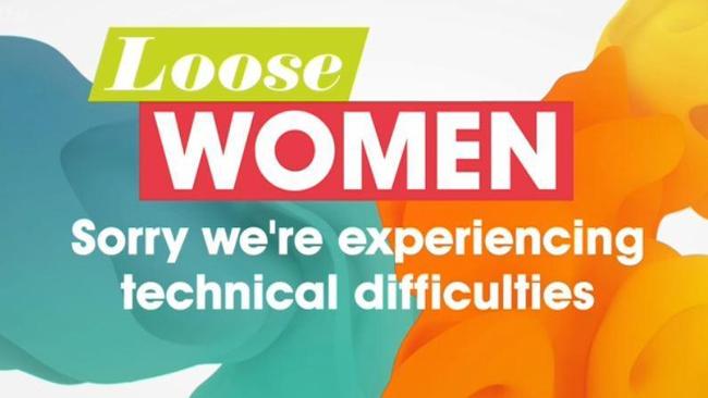 Loose Women cut to 'technical difficulties' during the frank sex discussion.