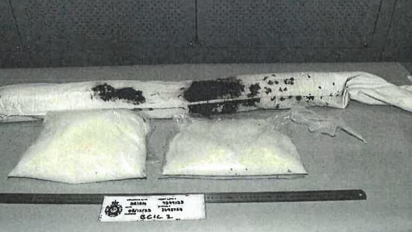 Part of a 100kg importation of methamphetamines seized in a police raid of a Dewhurst property. Picture: Victoria Police